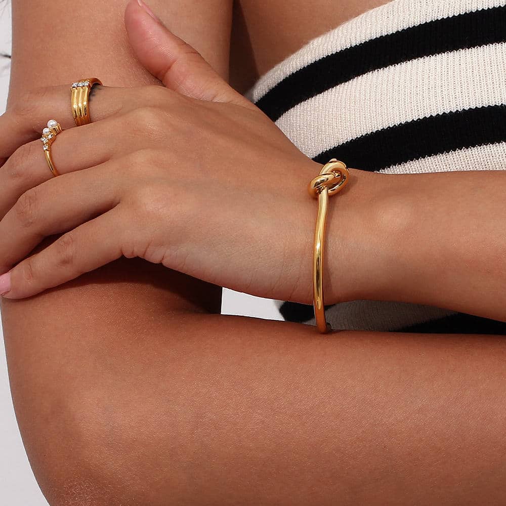 Louisa Gold Bangle gold plated