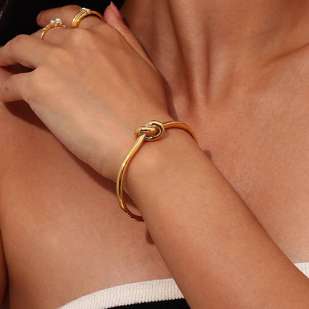 Louisa Gold Bangle gold plated