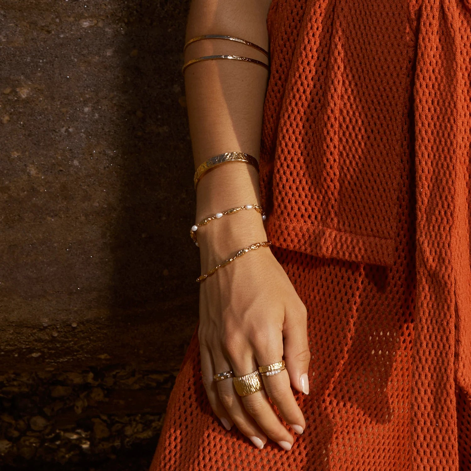 Mimi Pearl and Gold Bracelet 3