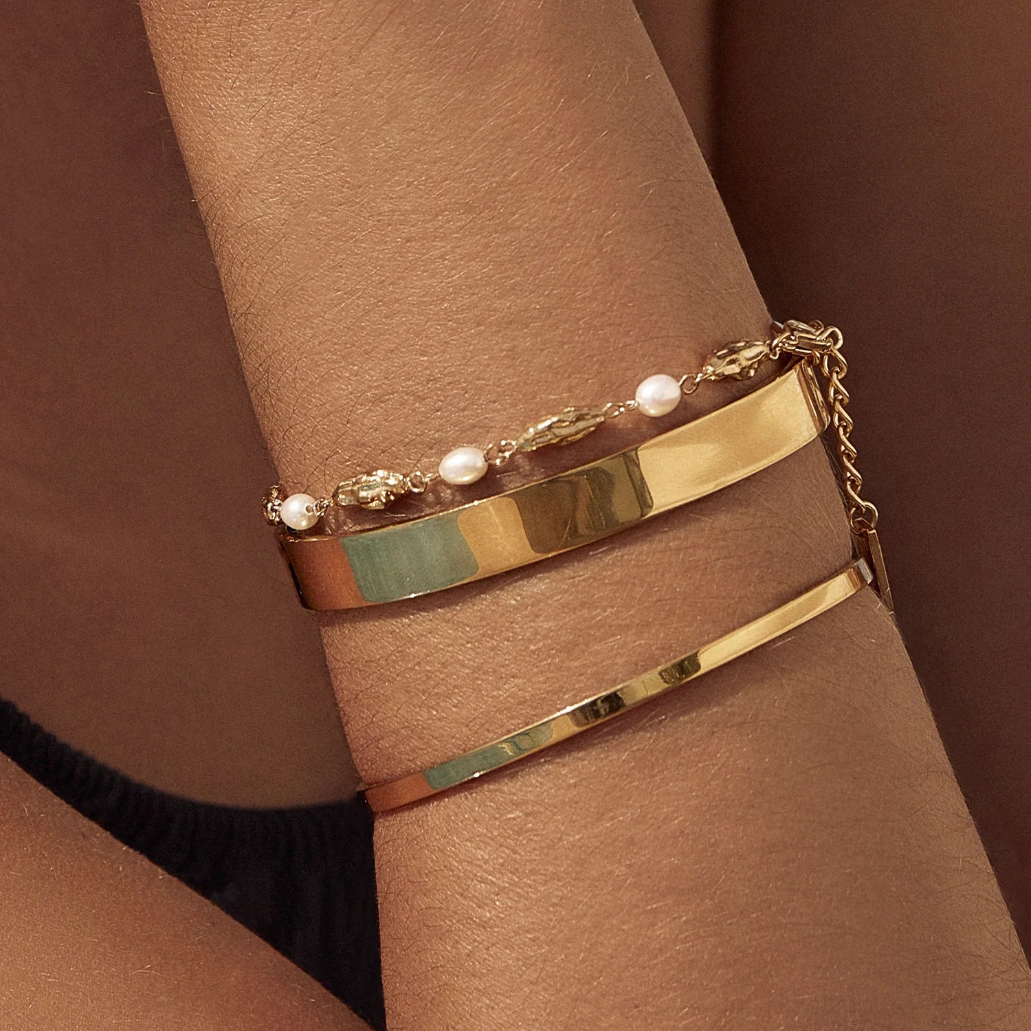 Mimi Pearl and Gold Bracelet 6