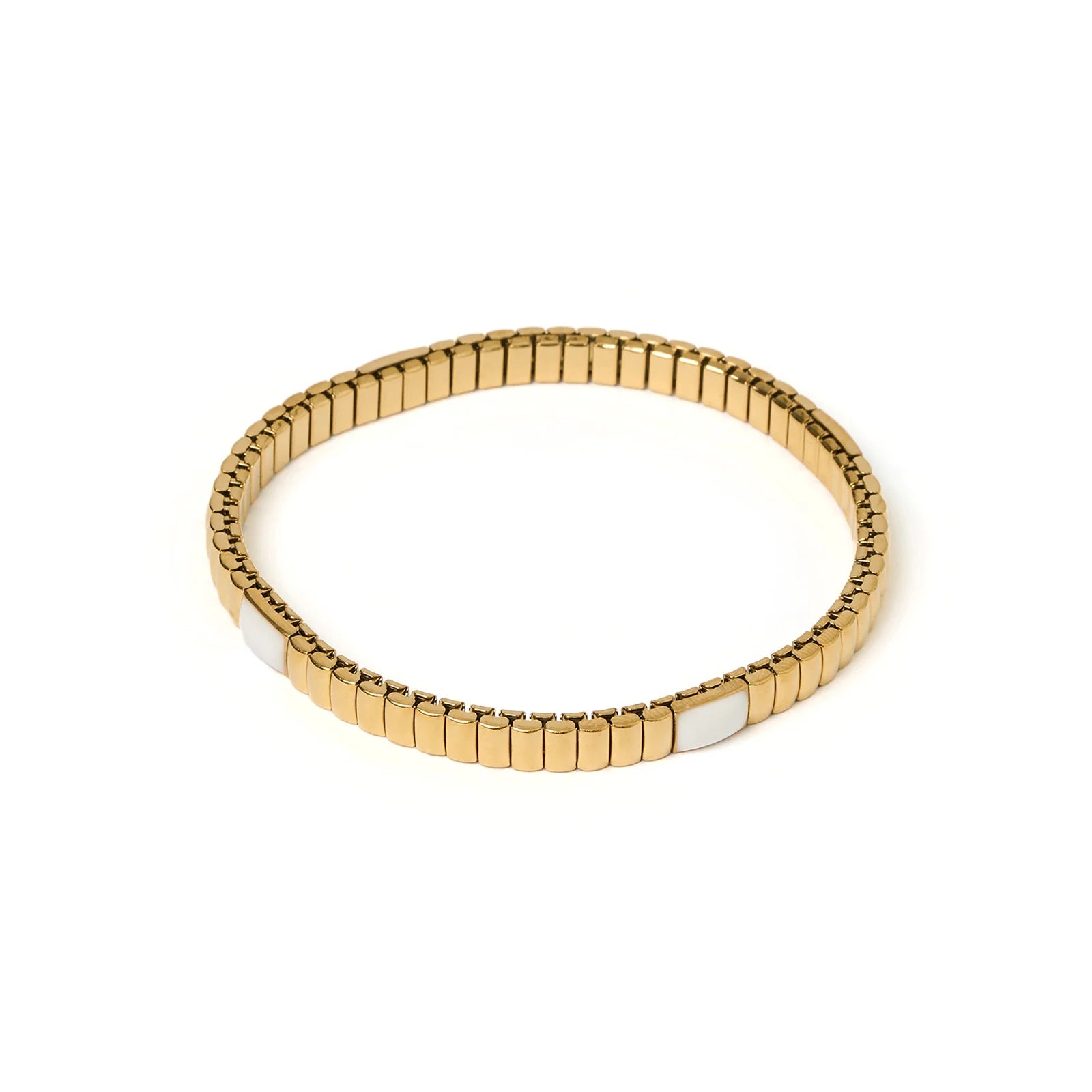 Onyx Bracelet Two Toned White