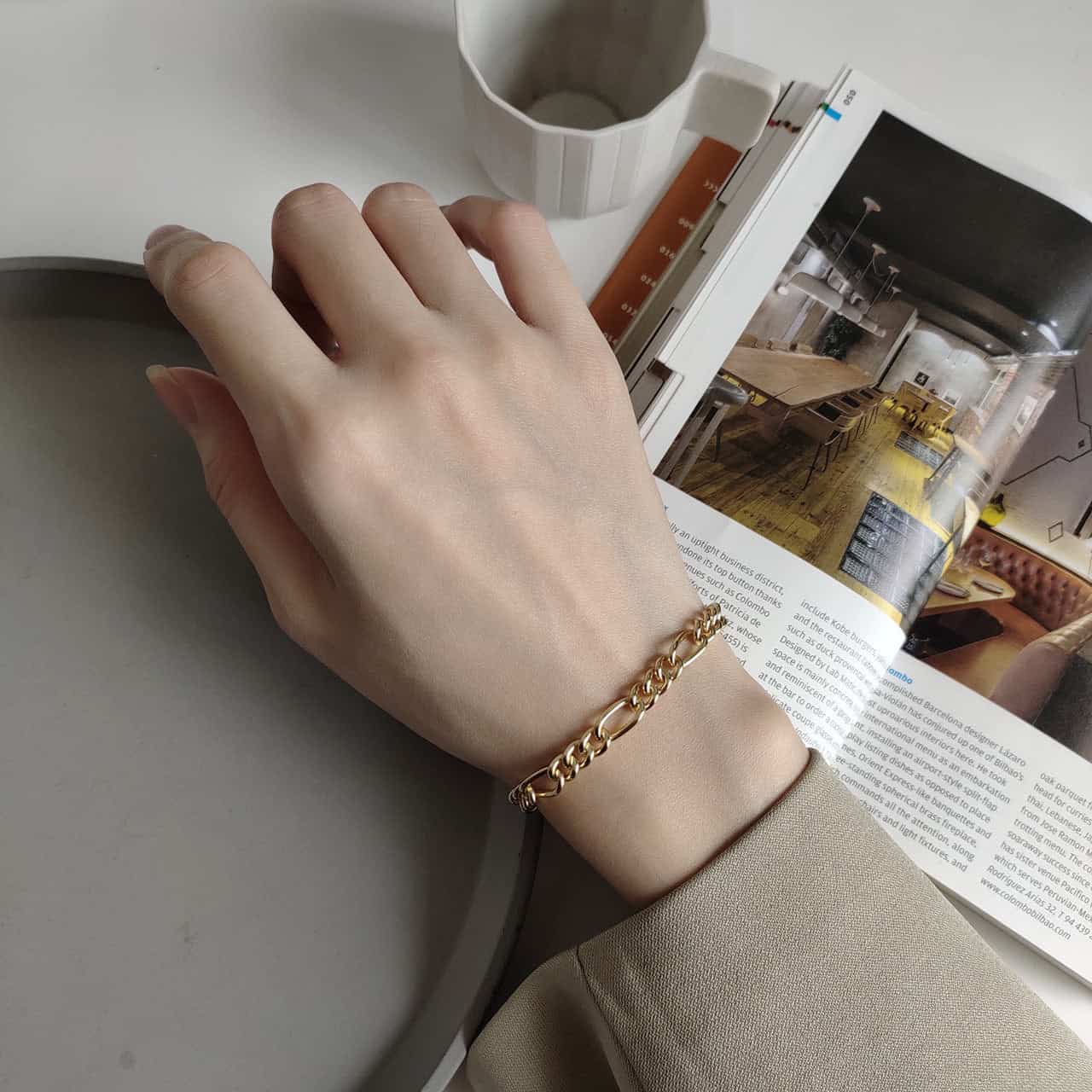 Link Chain Bracelet gold