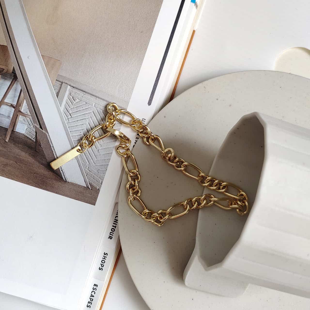 Link Chain Bracelet gold