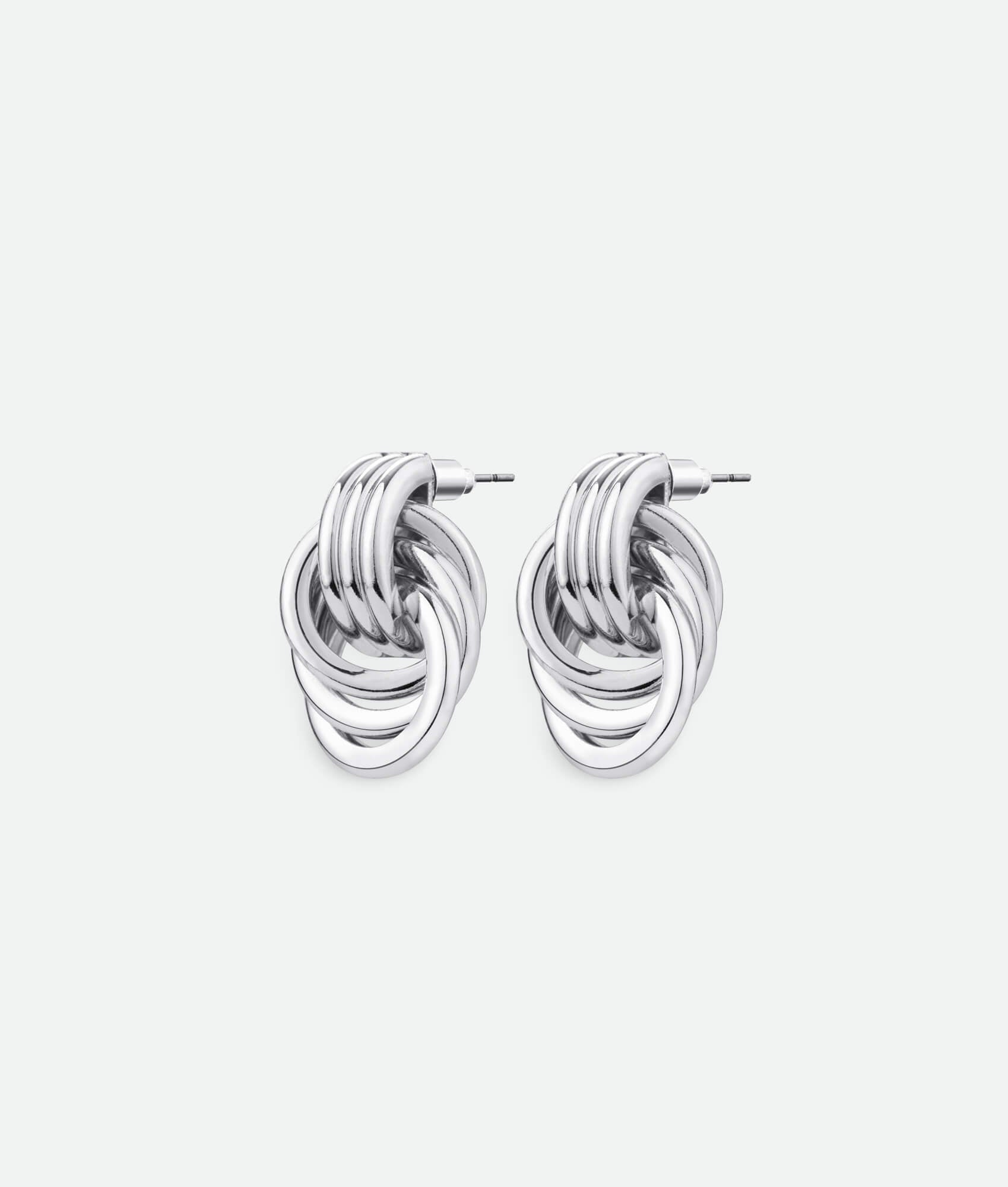 Silver Knot Earrings