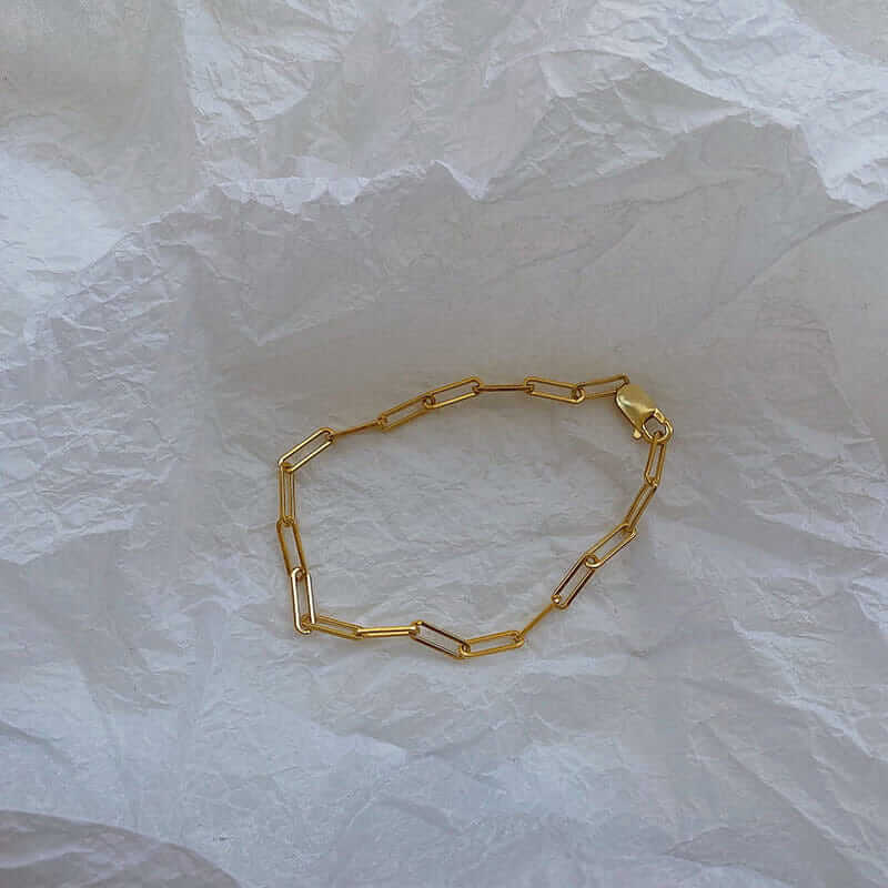 Wide Links Bracelet gold