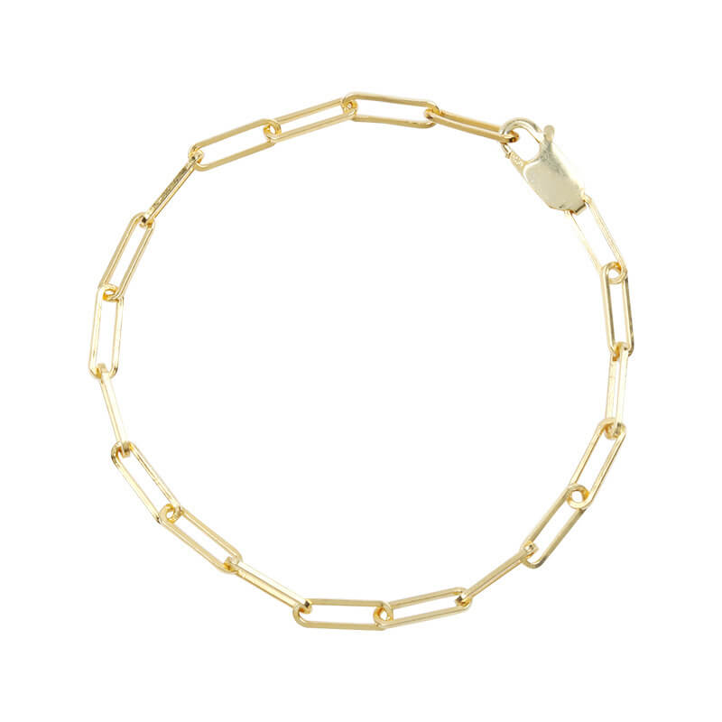 Wide Links Bracelet gold