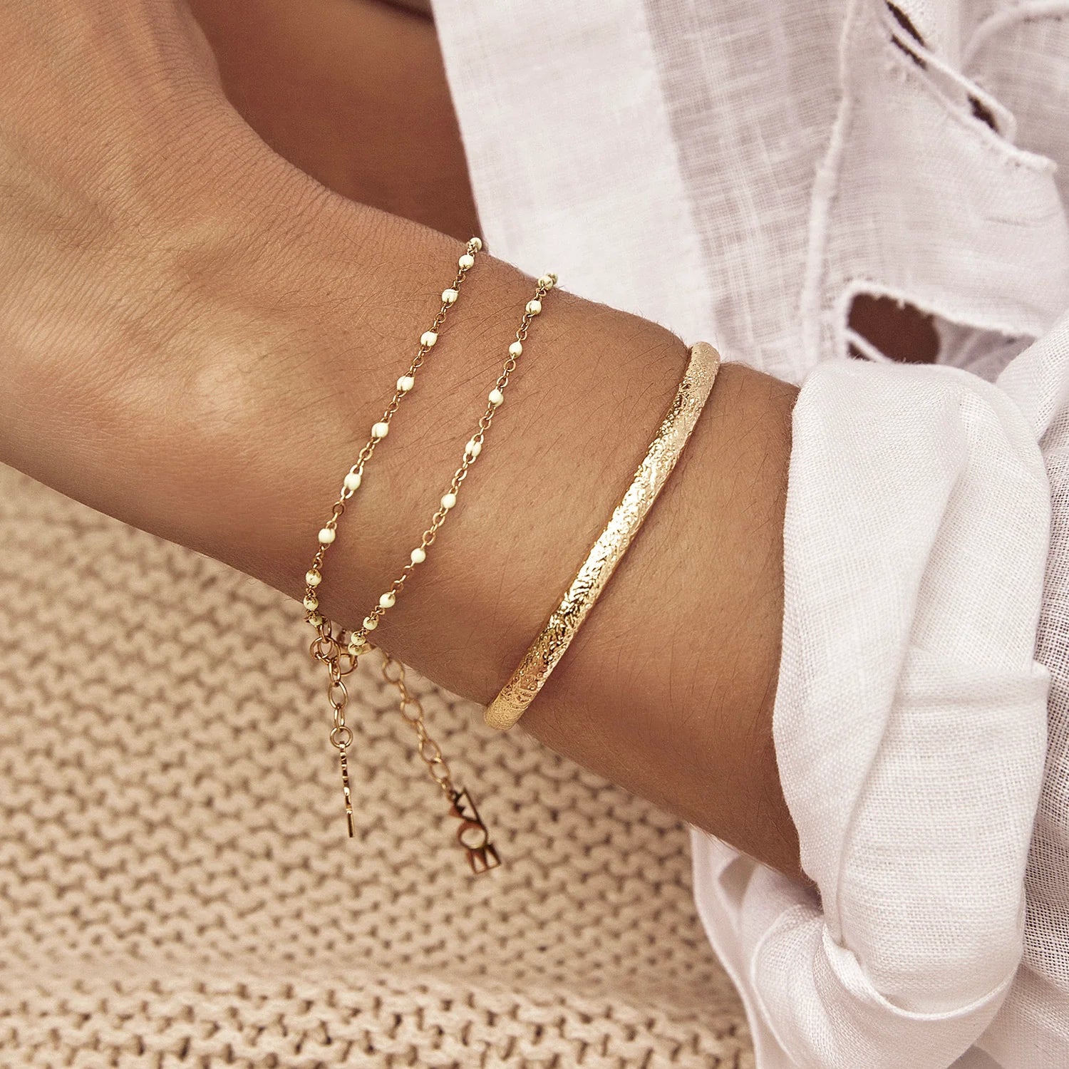 Stevie Gold Cuff Bracelet 8