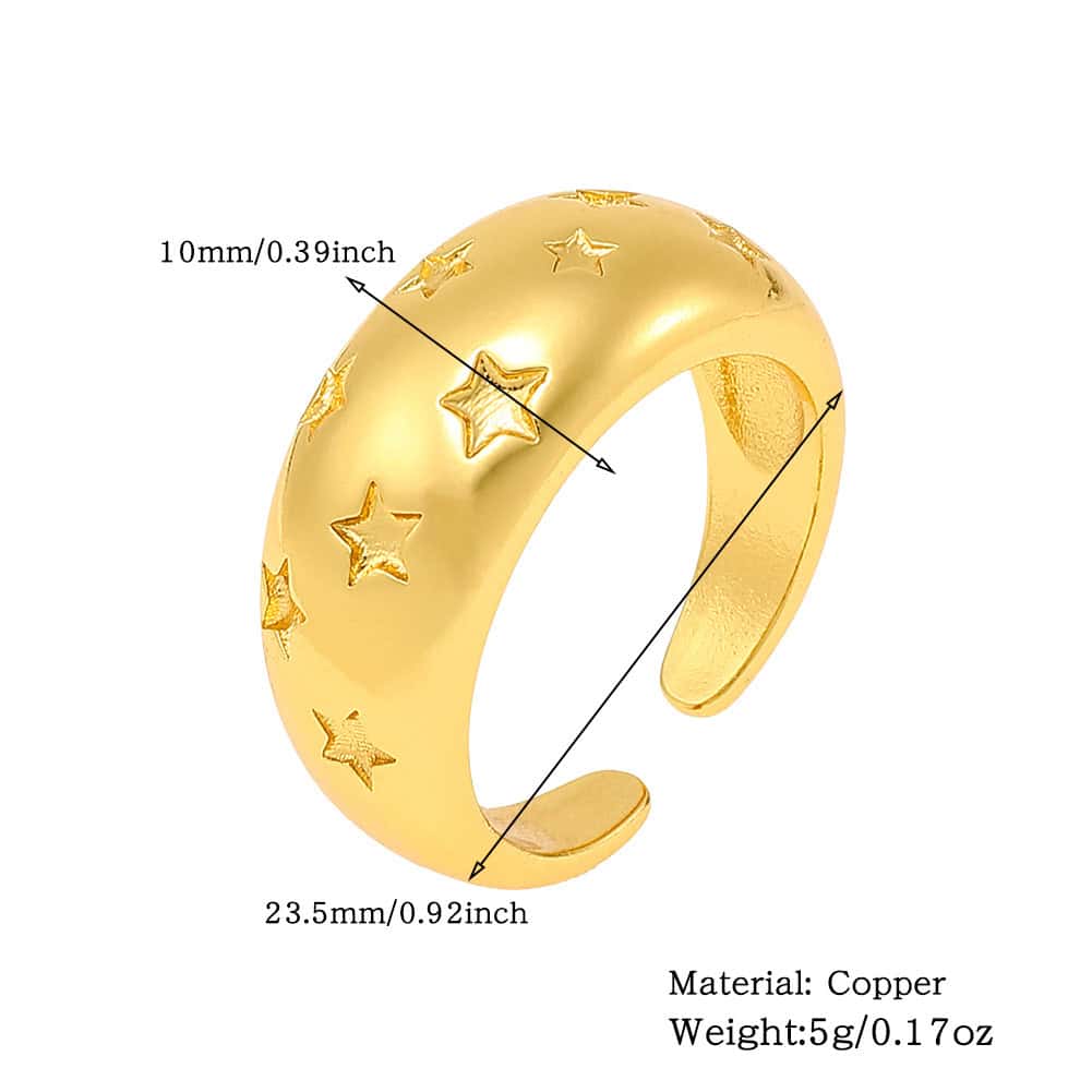 Adjustable  Gold Plated Ring