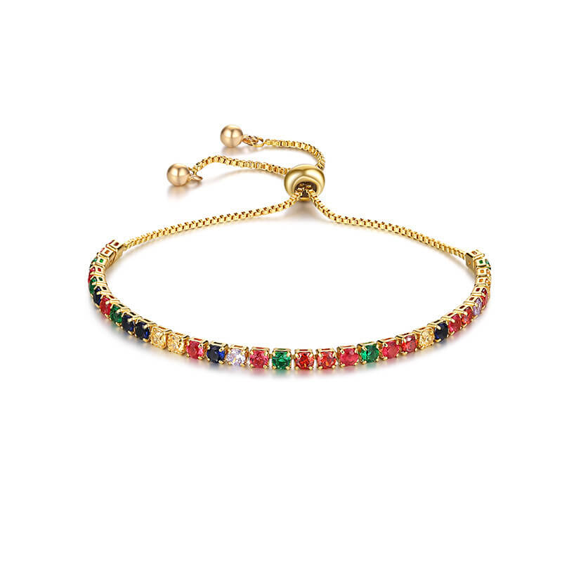 Multicolor Tennis Bracelet