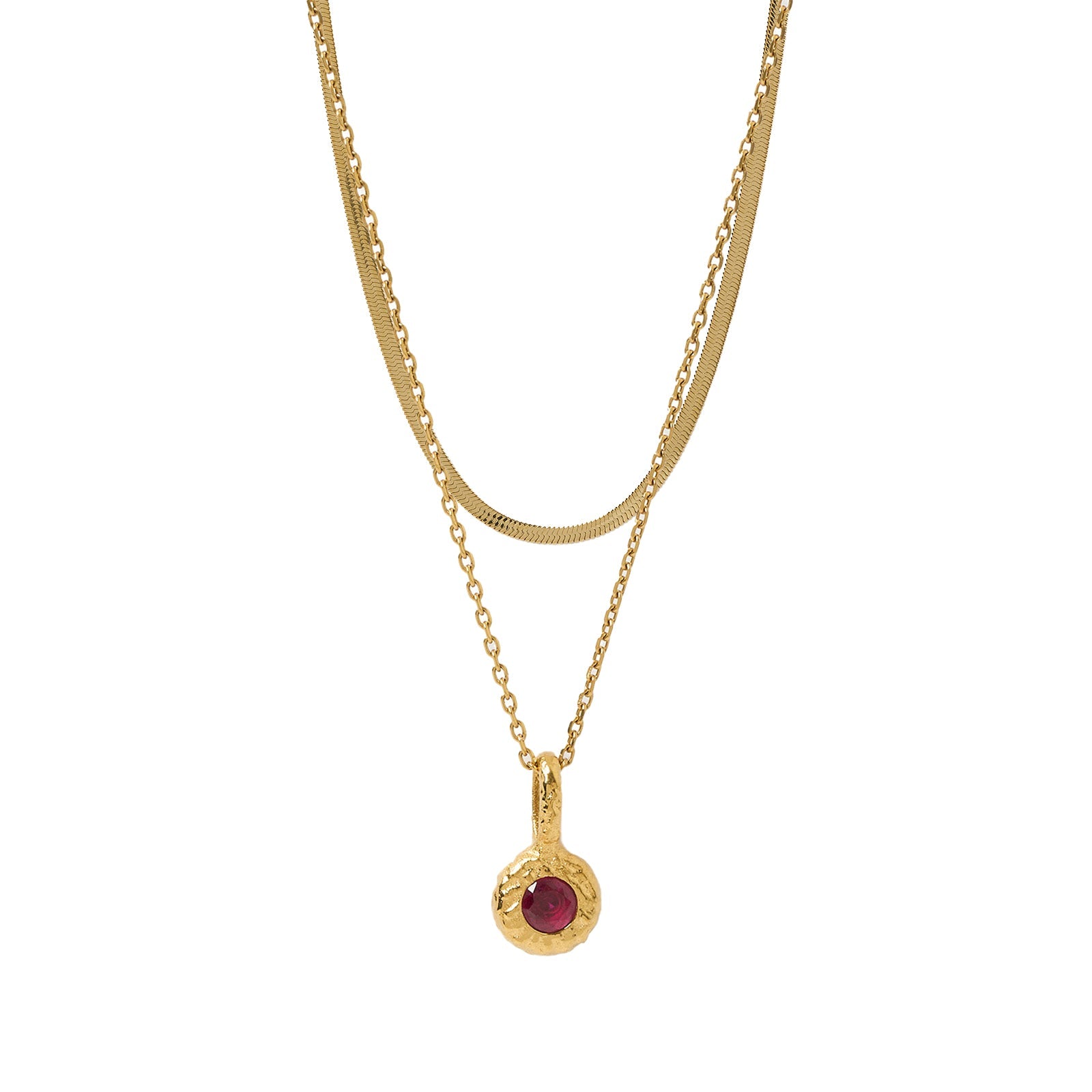 Birthstone Necklace Stack 8