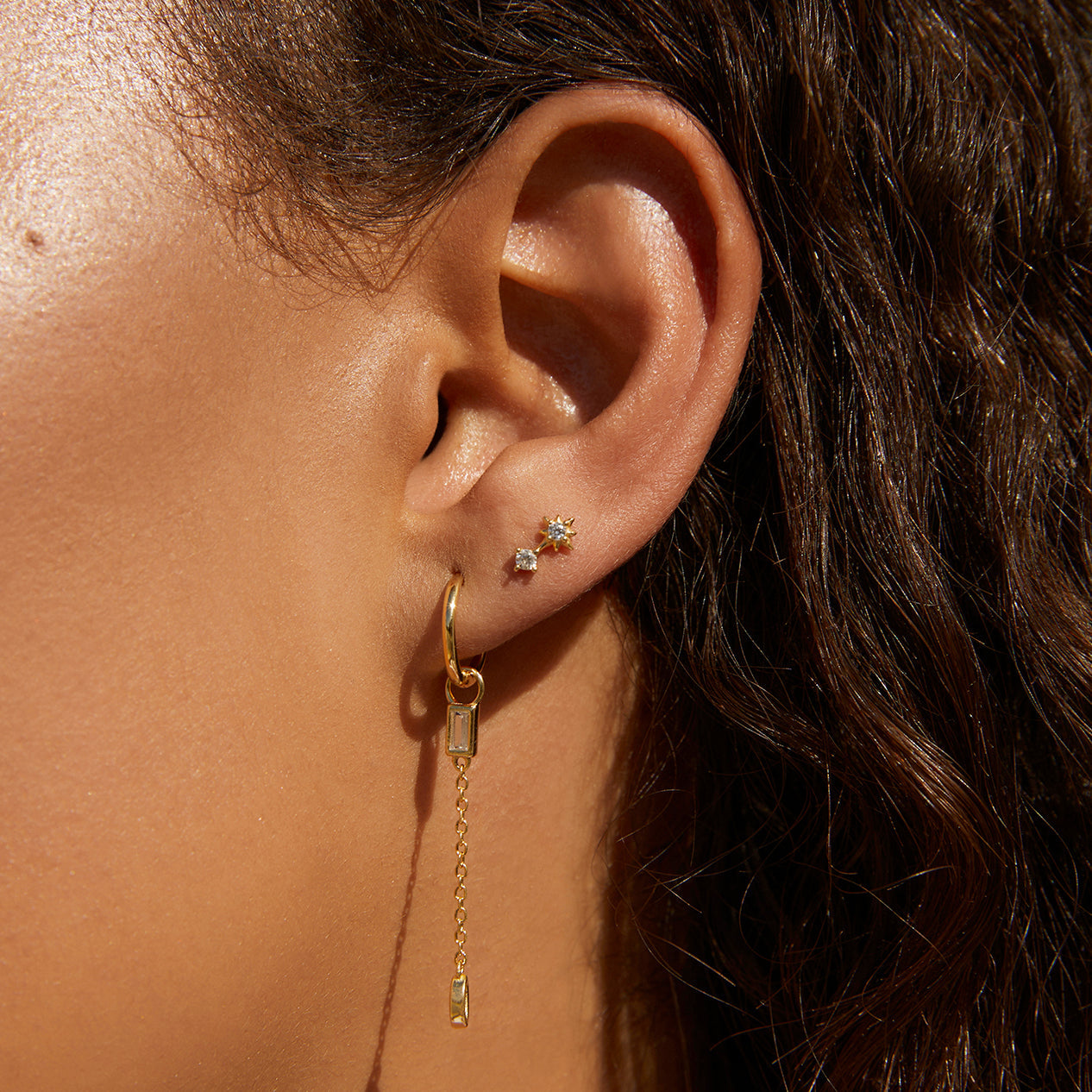 Bonnie Gold Stud Earrings 2
