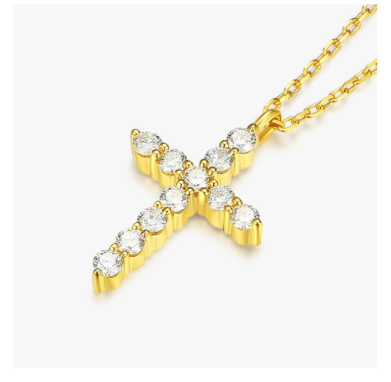 Diamond Cross Pendant Necklace