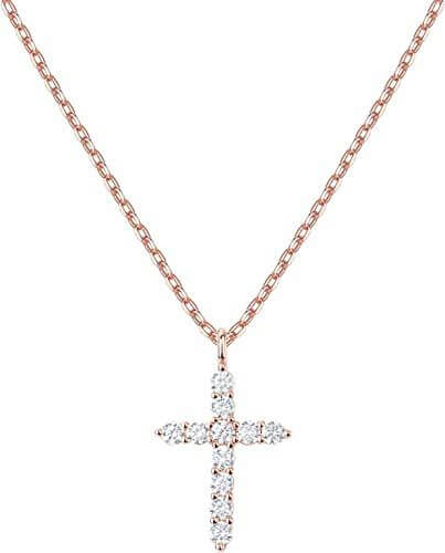 Diamond Cross Pendant Necklace