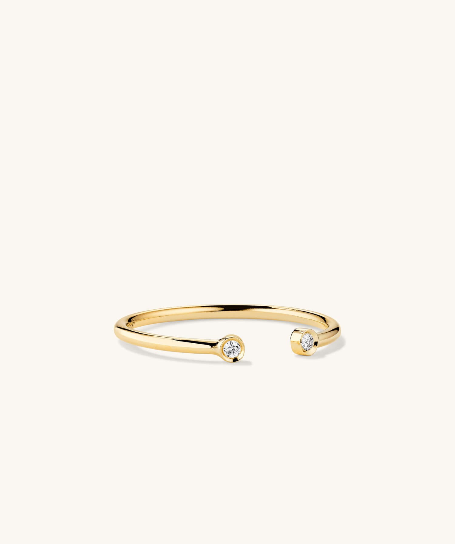 Minimal Gold plated Diamond Ring