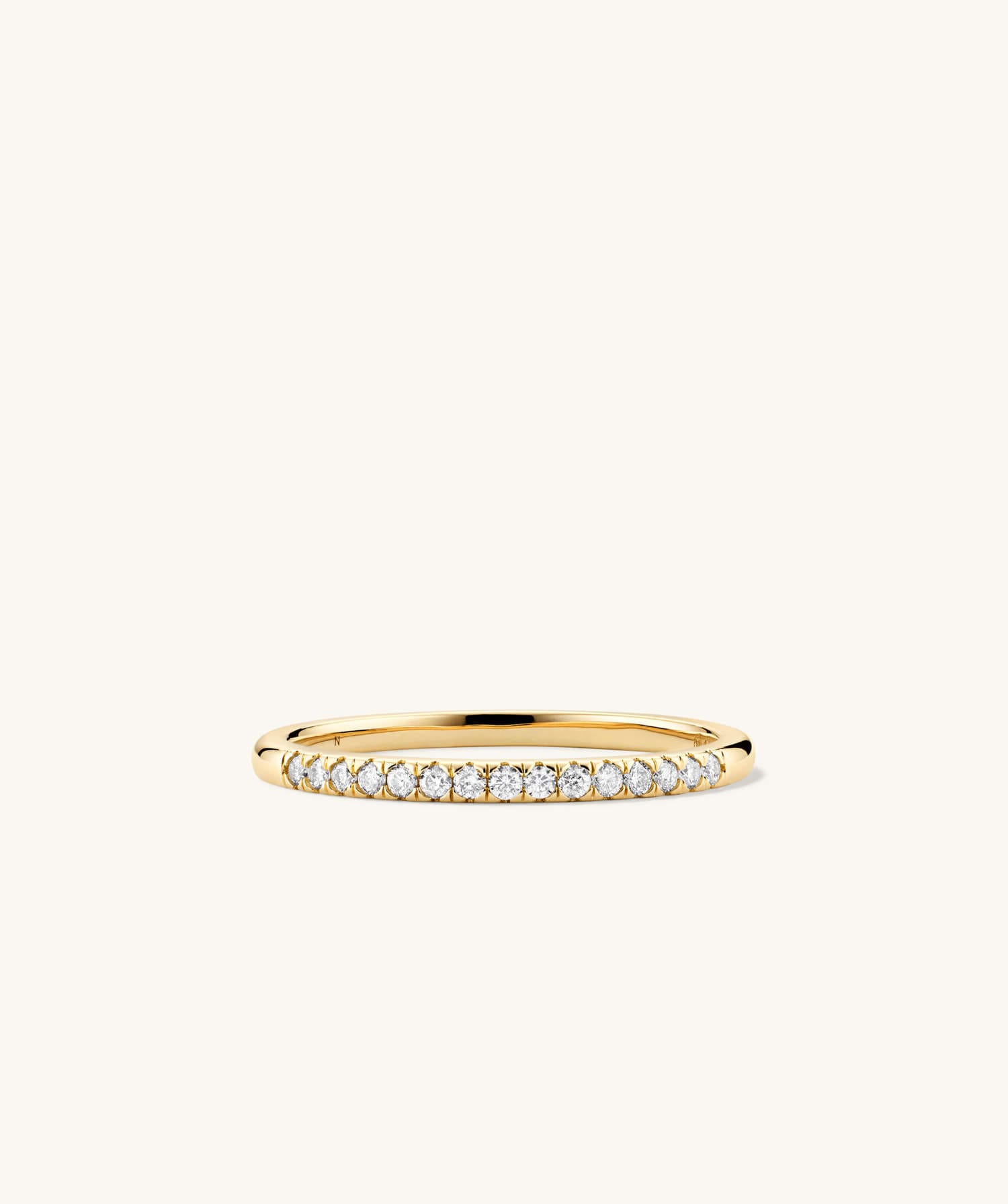 Diamonds Slim Tennis Team Ring-14k-Front