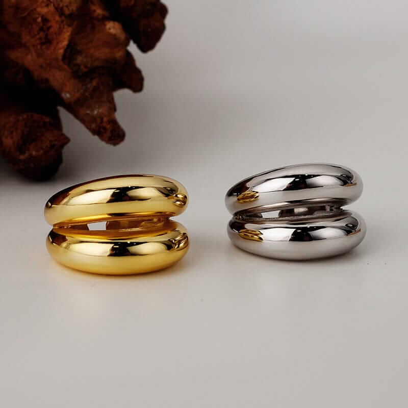 Bi-Layered Bold Ring