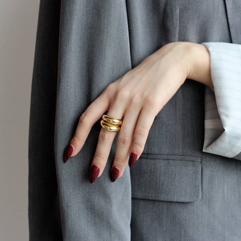 Bi-Layered Bold Ring