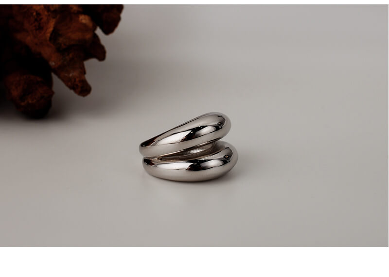 Bi-Layered Bold Ring