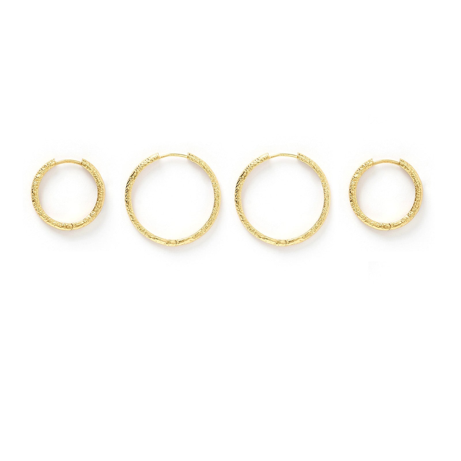 Double Hoop Earring Stack - Gold
