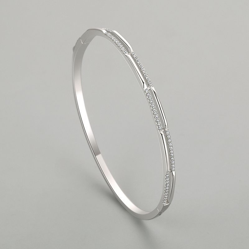 Double Layer Bracelet silver