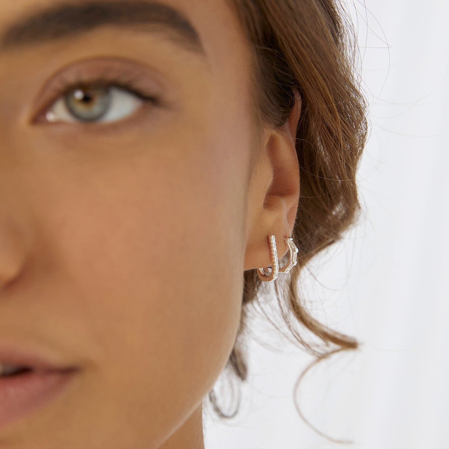 Eloise Silver and Zircon Earrings 2