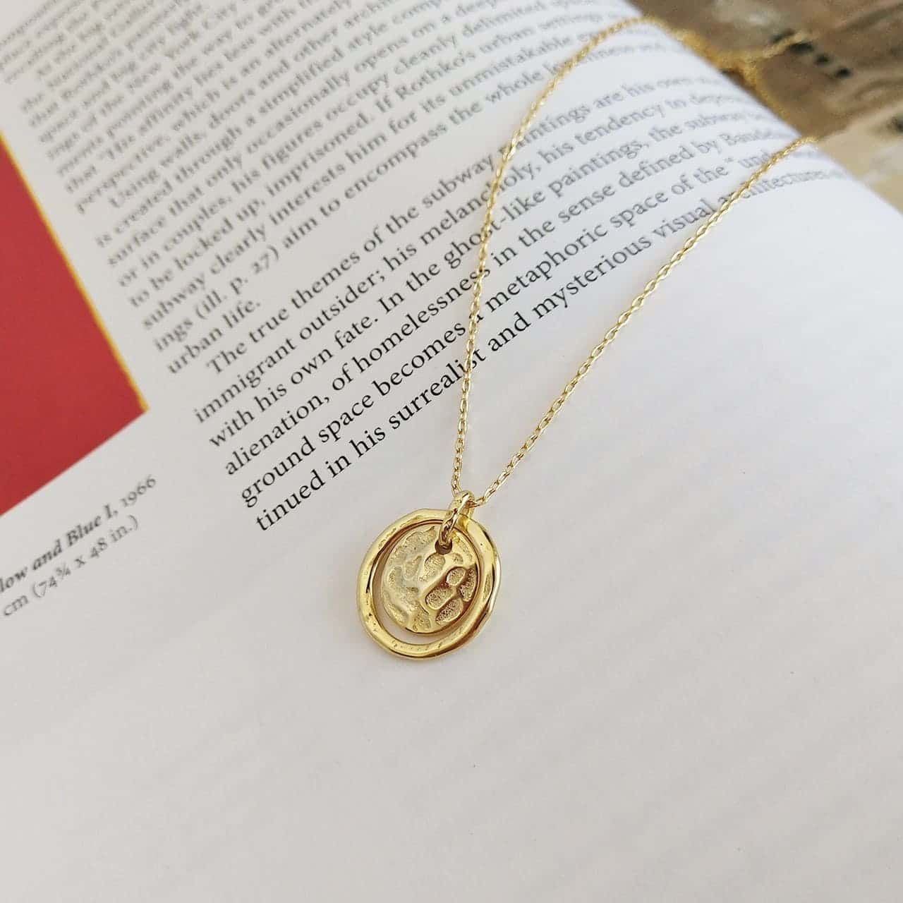 Vintage Coin Necklace Gold