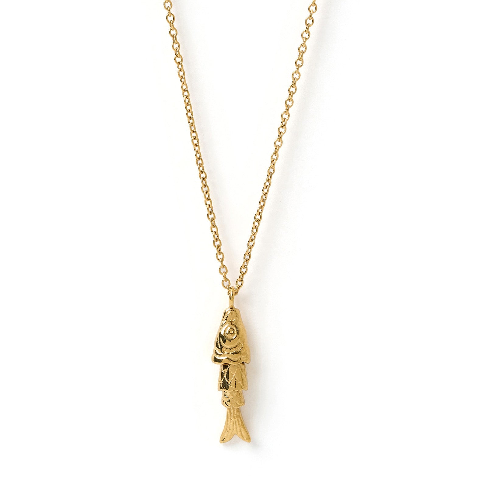 Fishbone Gold Necklace
