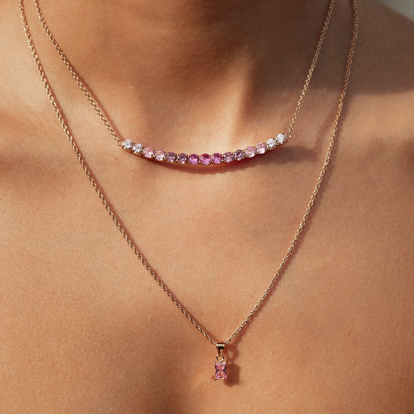 Gia Gold Necklace - Rose 2