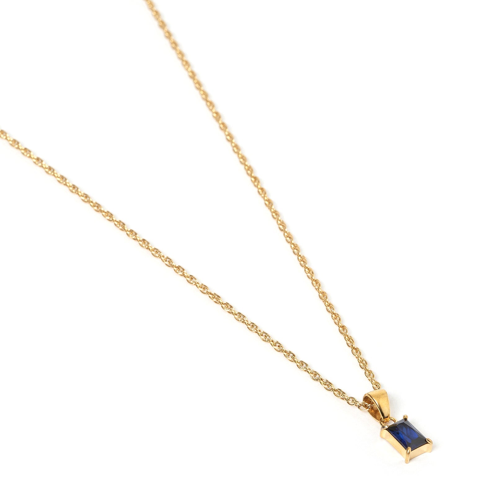 Gia Gold Necklace - Sapphire 4