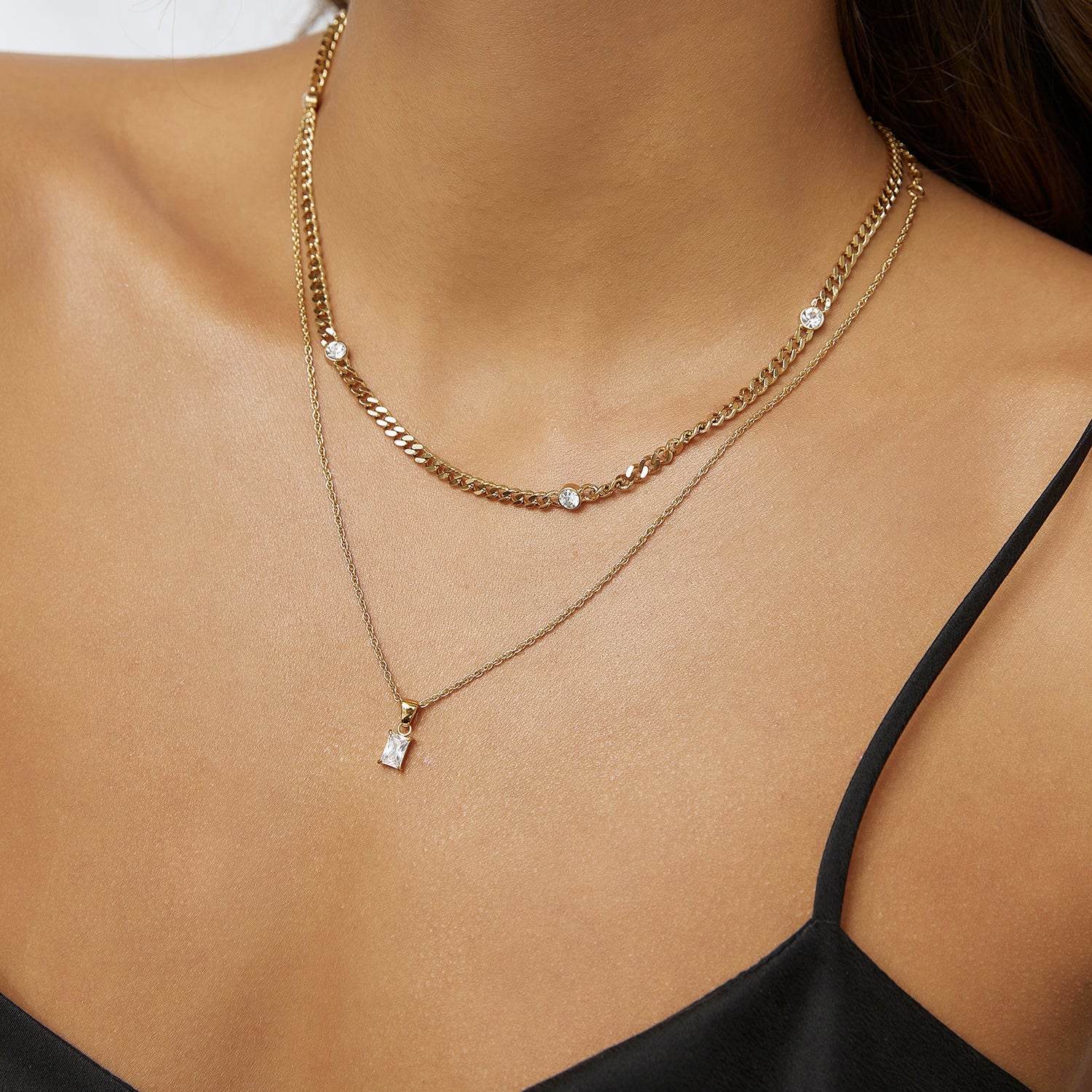Gia Gold Necklace - Stone 2
