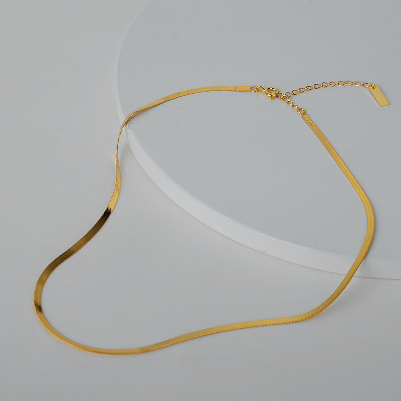 Flat Snake Chain Necklace