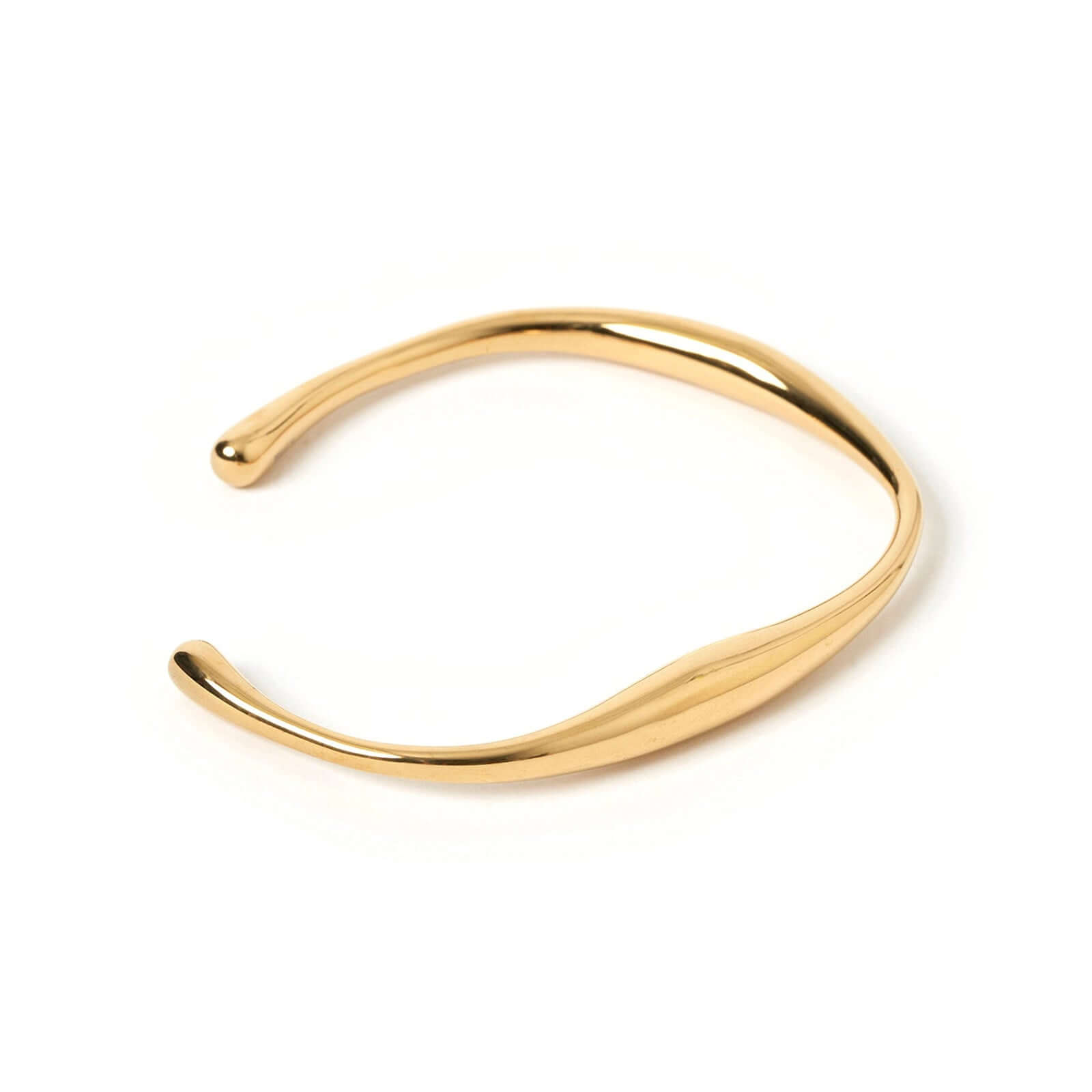 Wave Gold Cuff Bracelet