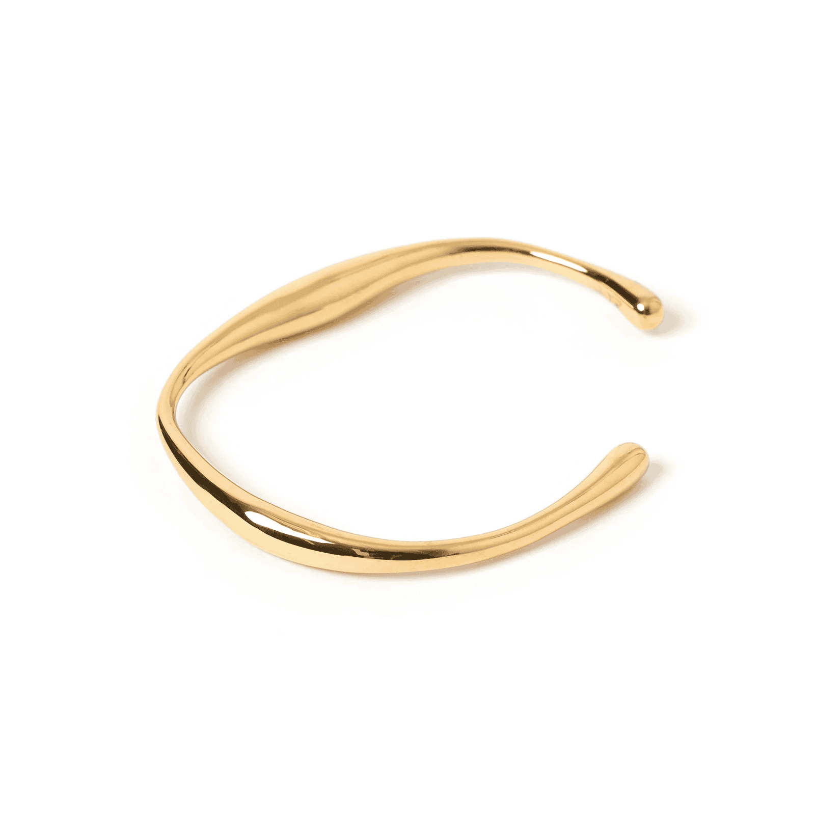 Wave Gold Cuff Bracelet