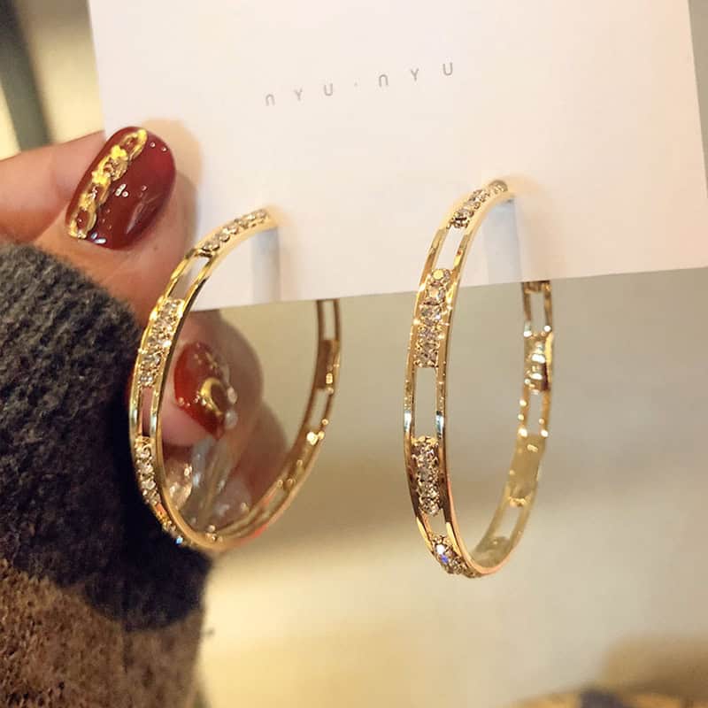 Big Gold Hoop Earrings