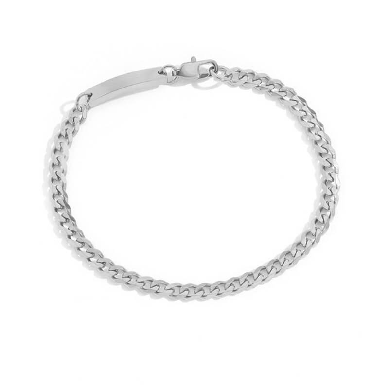 Minimalist Chain Bracelet Silver