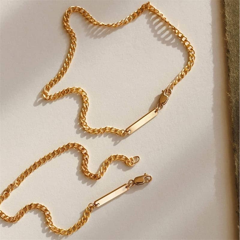 Minimalist Chain Bracelet Gold