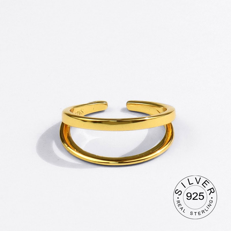 Gold-Plated Women's Engagement Ring