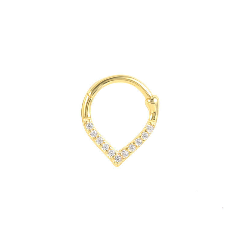 Gold Cartilage Hoop Earrings