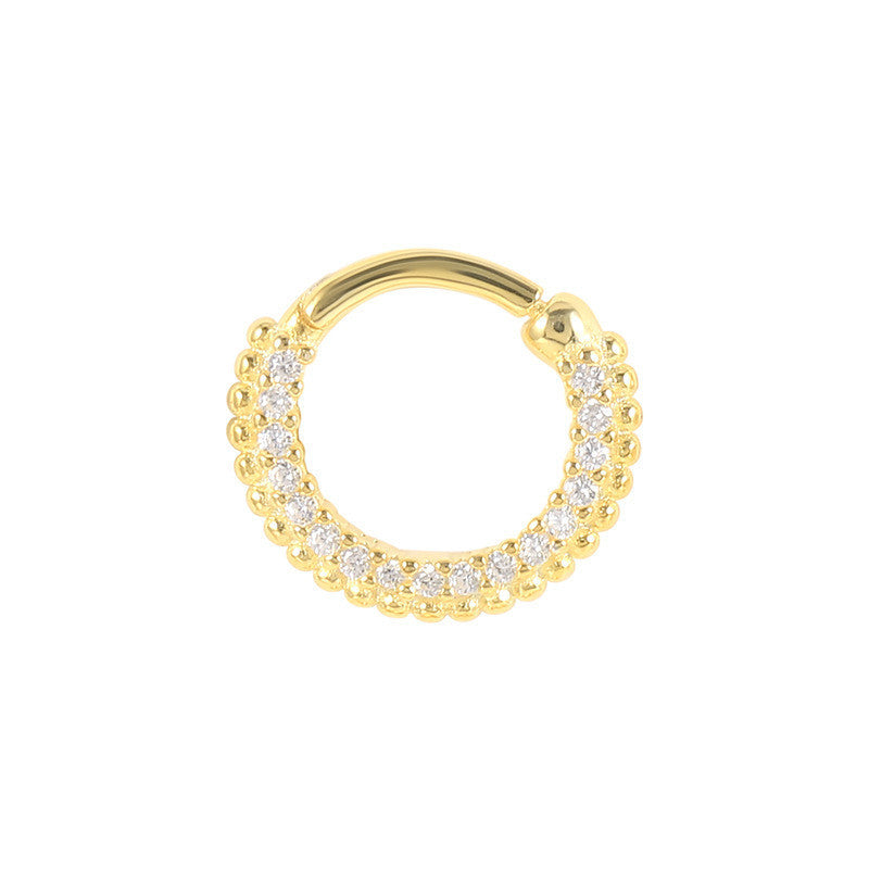 Gold Cartilage Hoop Earrings