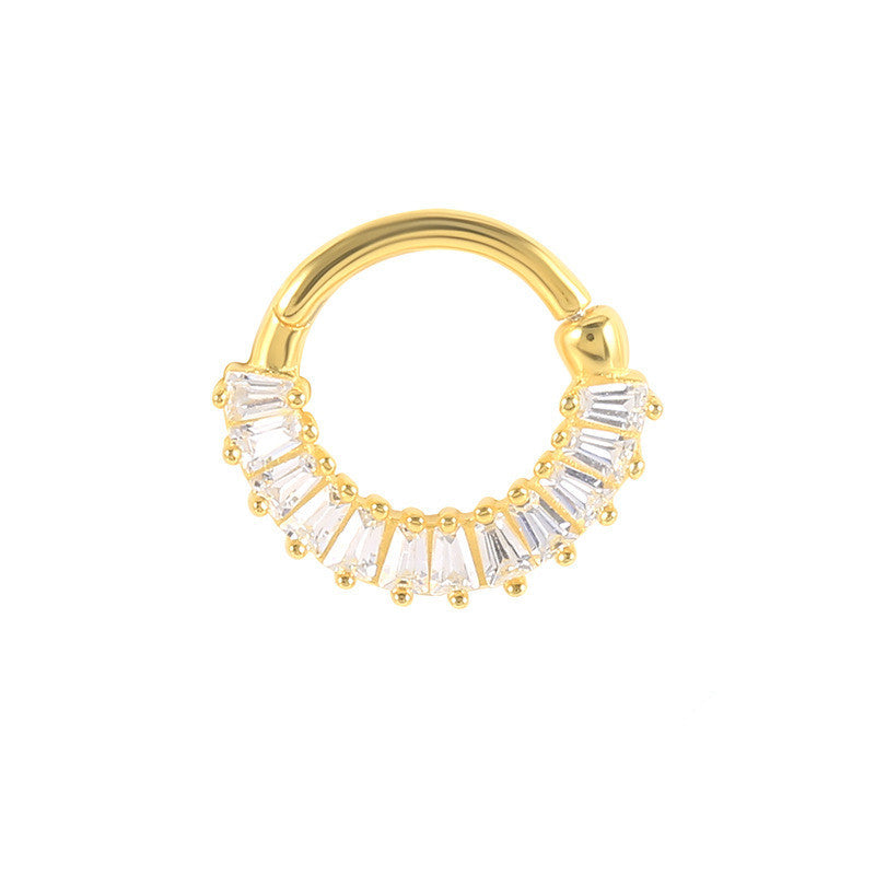 Gold Cartilage Hoop Earrings