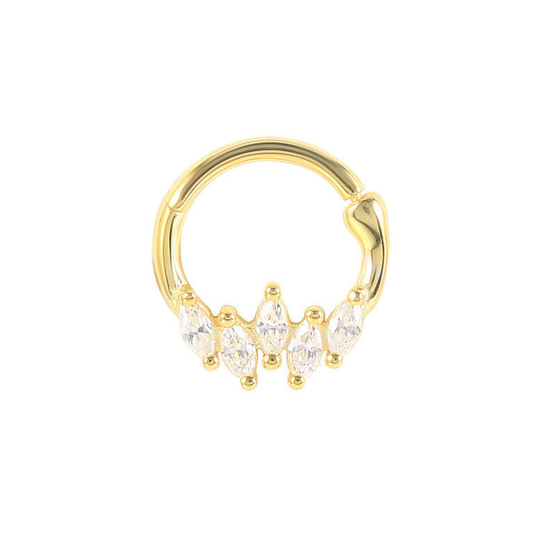 Gold Cartilage Hoop Earrings