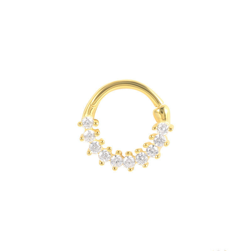 Gold Cartilage Hoop Earrings