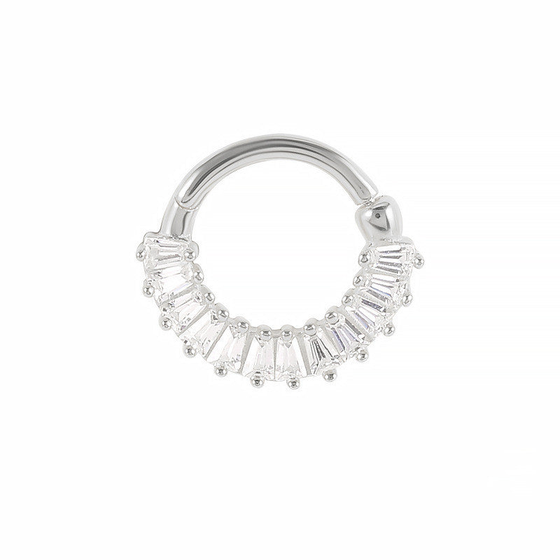 Silver Cartilage Hoop Earrings