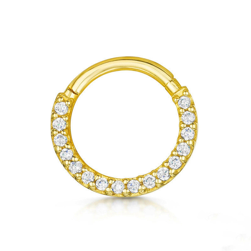 Gold Cartilage Hoop Earrings