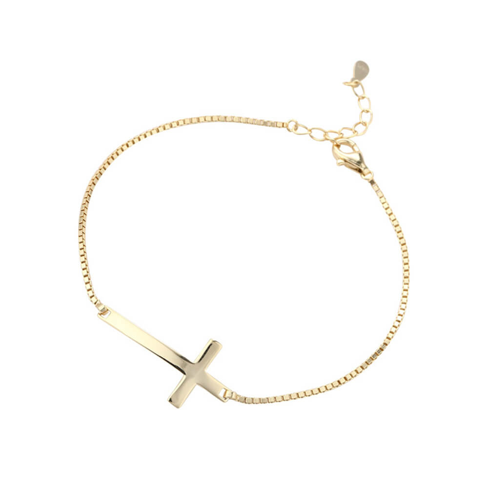 Gold Crucifix Pendant Necklace