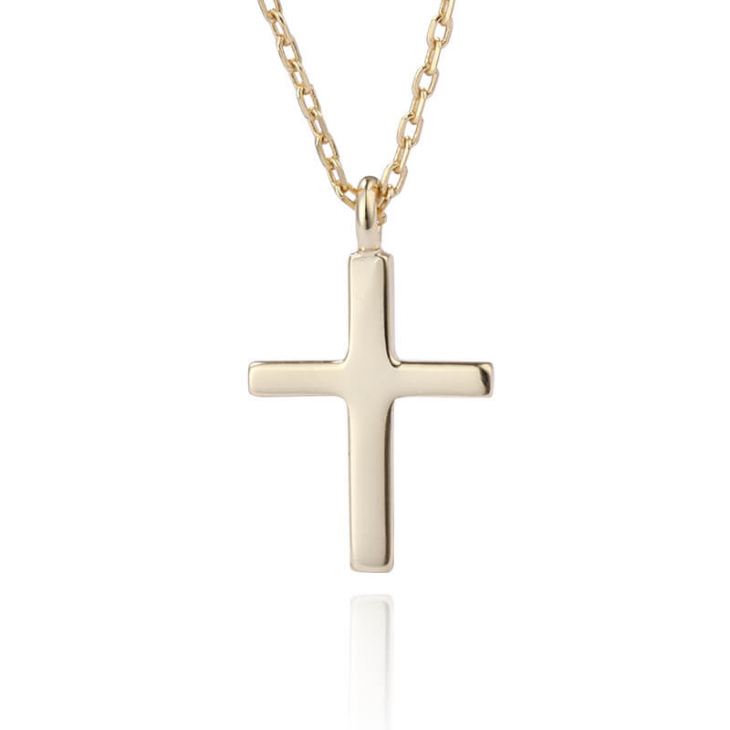 Gold Crucifix Pendant Necklace