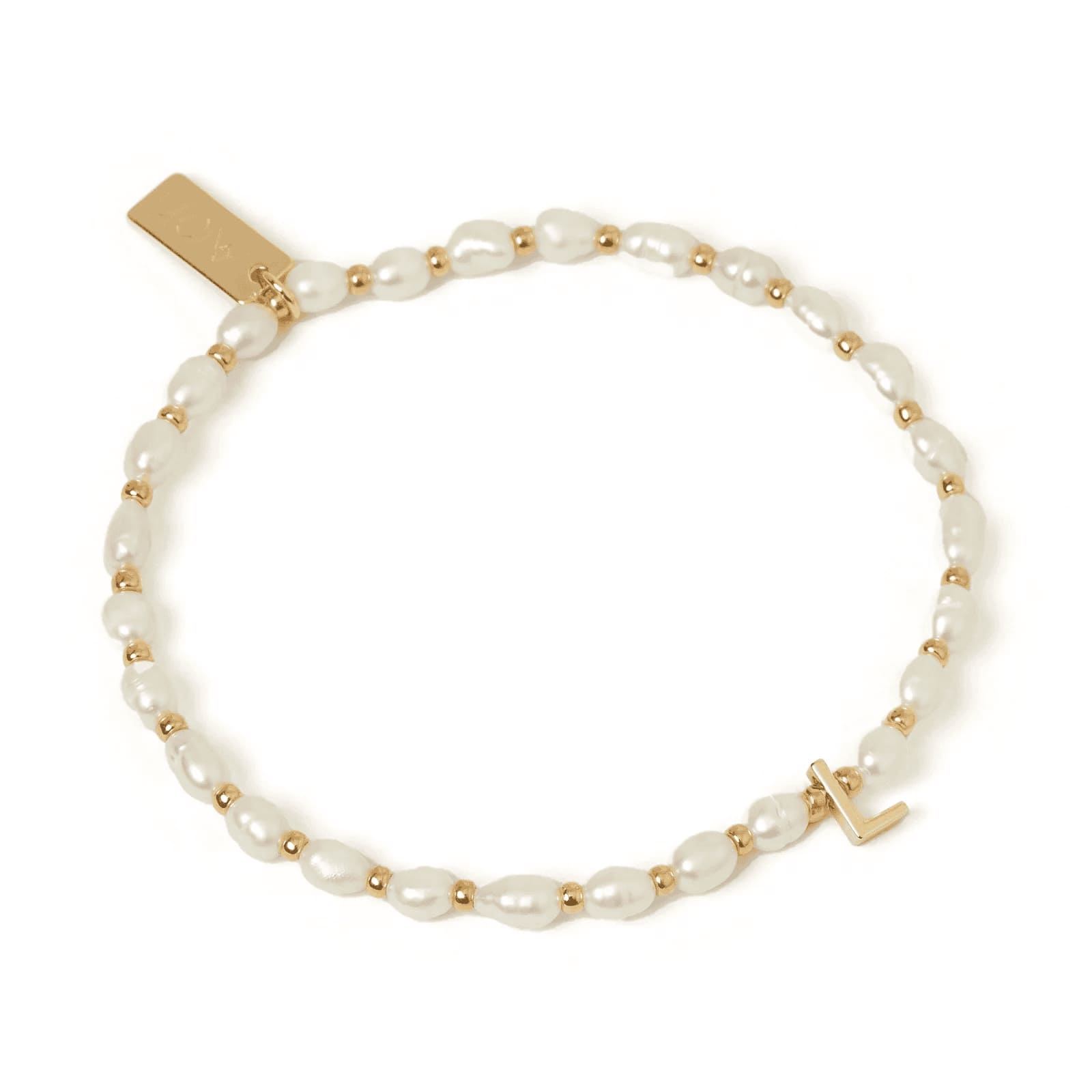 Initial Pearl Bracelet