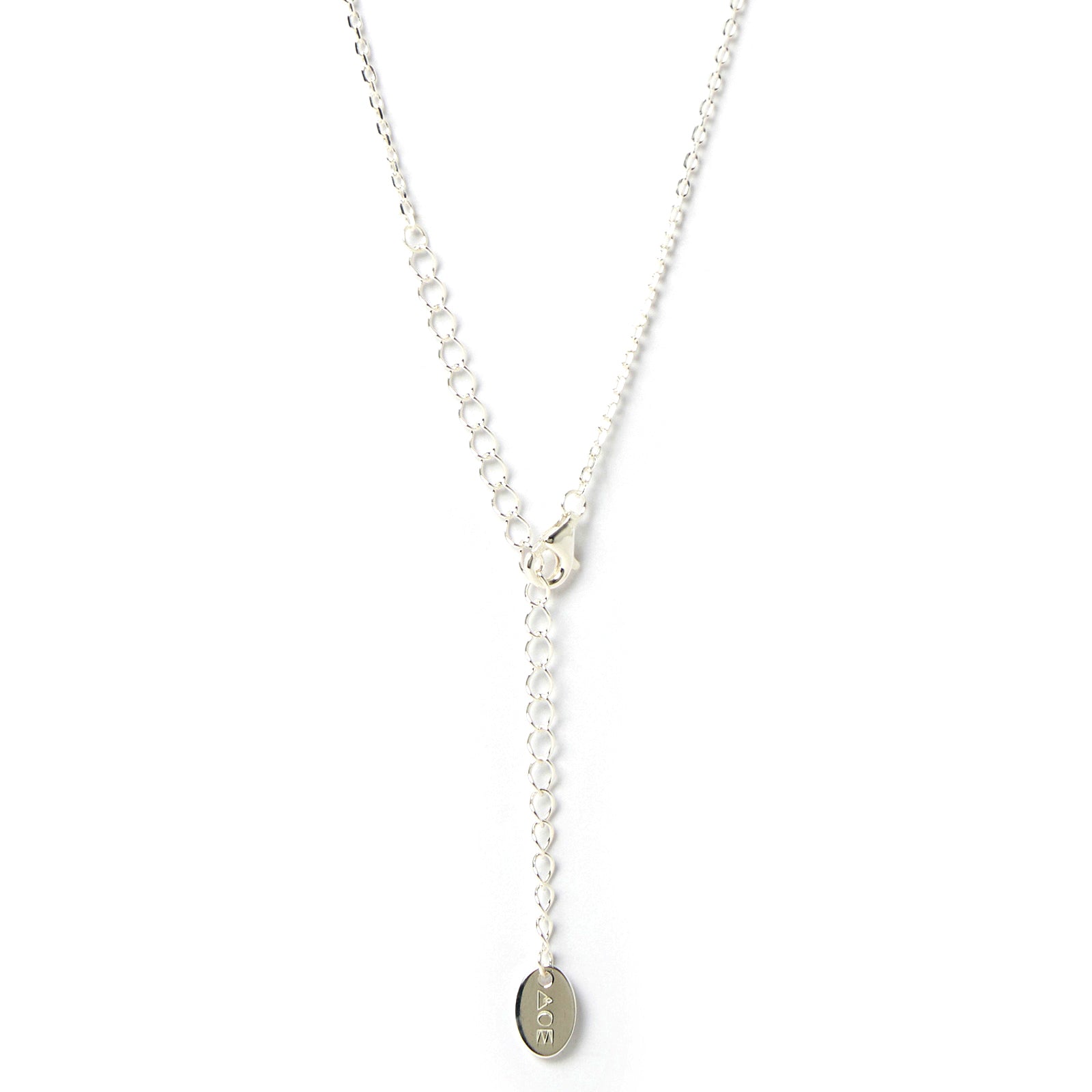 Initial Silver Charm Necklace 31