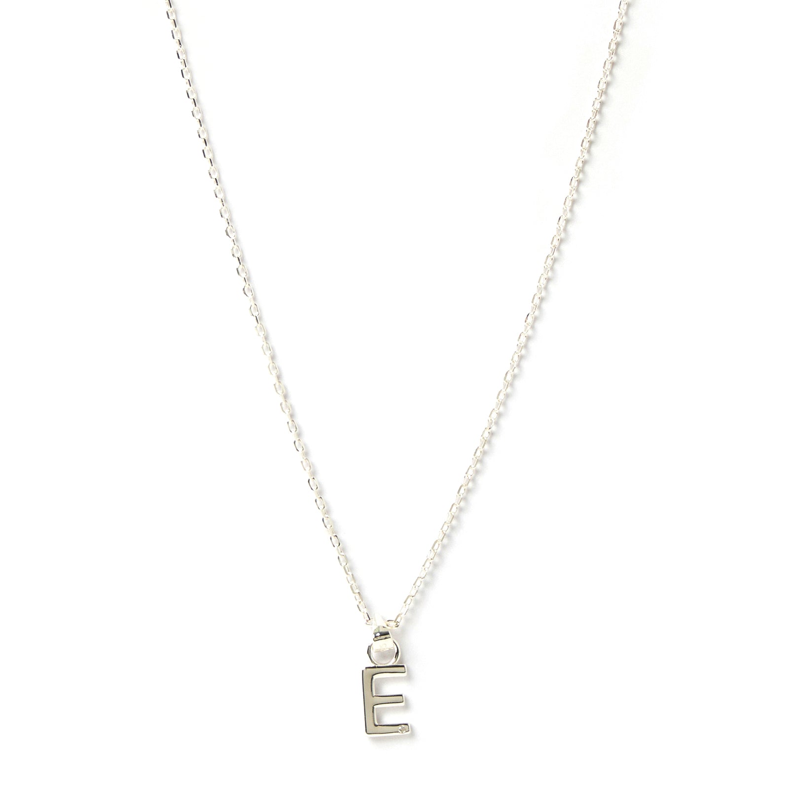 Initial Silver Charm Necklace 9