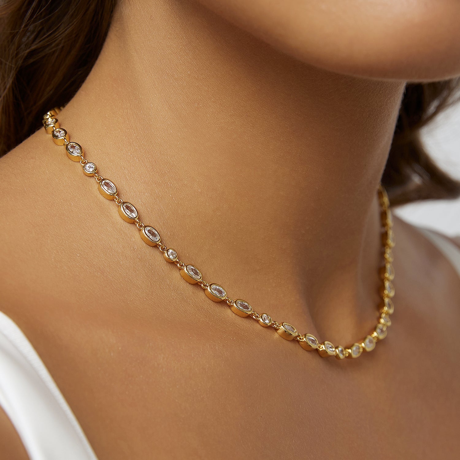 Isadora Gold Necklace - Stone 2